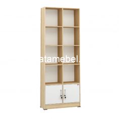 Book Cabinet Size 80 - Activ Galant BCD 80 / Sonoma Oak - White